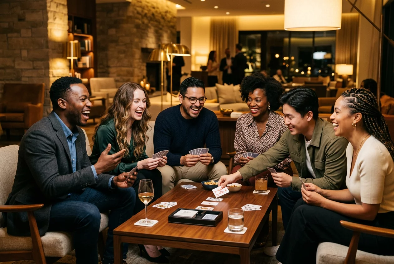 Social interaction at Cardpartyhub